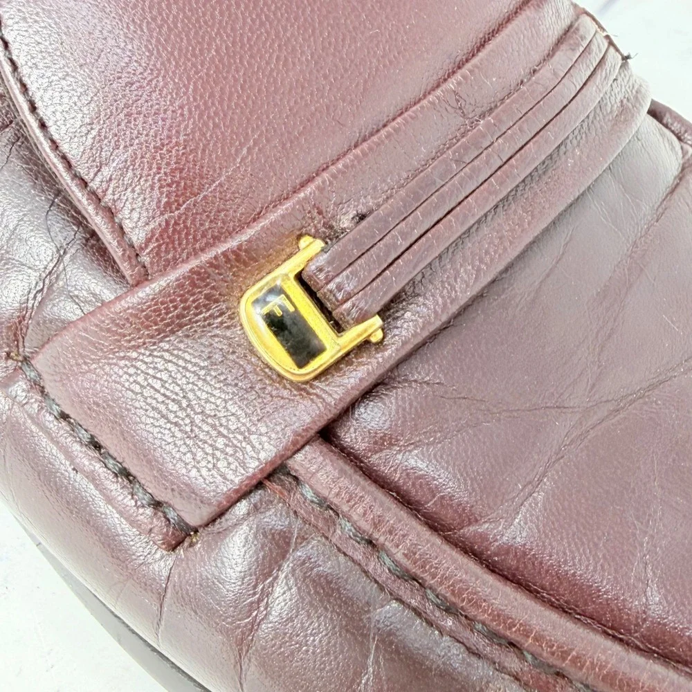 Florsheim Comfortech Mens Burgundy Leather Moc Toe Loafers 13 B 17088-05